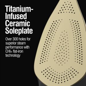 Titanium-infused ceramic soleplate