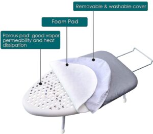 AKOZLIN Tabletop Ironing Board with Cotton Cover