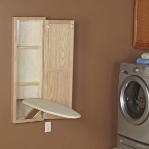 Shelves for ironing accessories