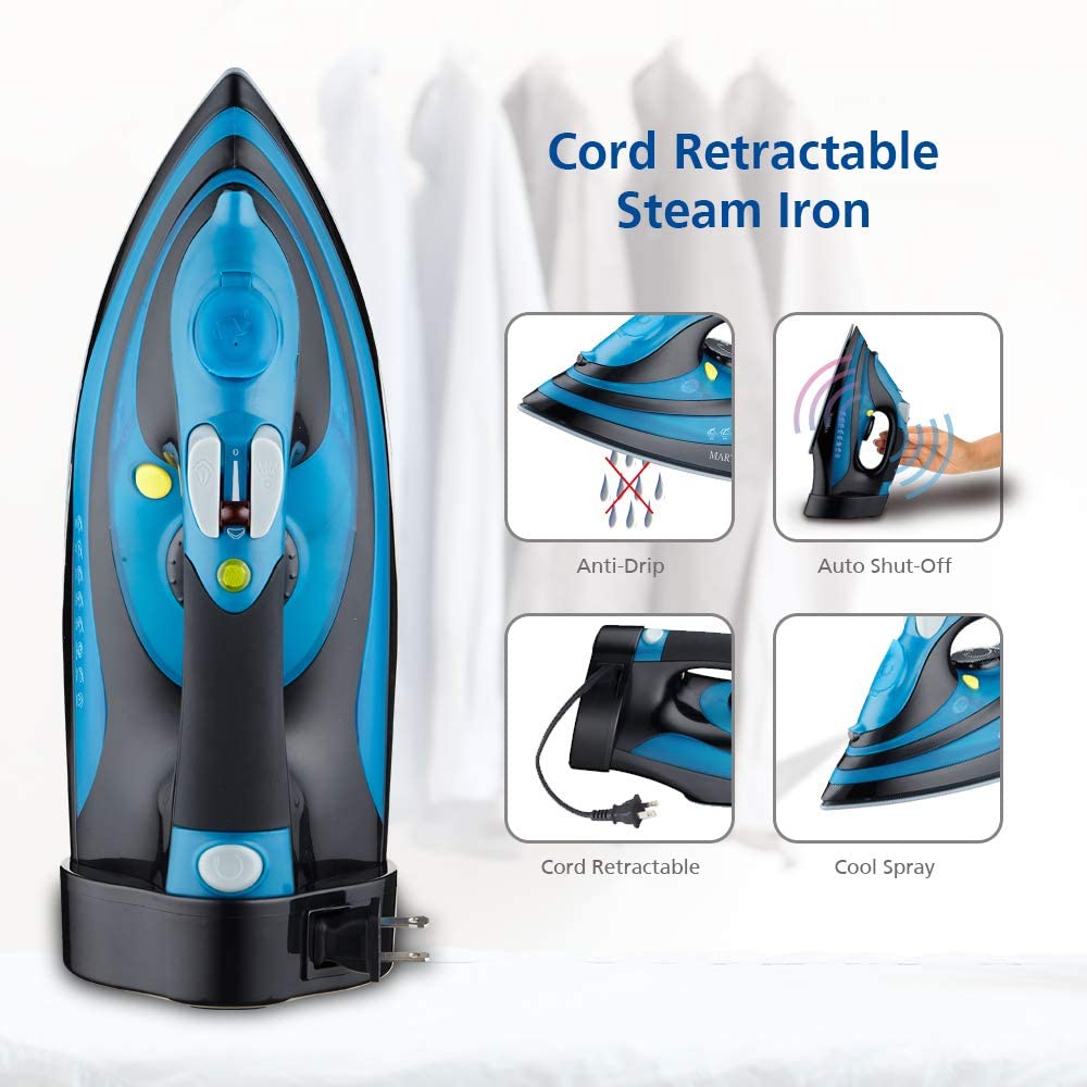 MARTISAN Steam Iron with Retractable Cord Review Steam Iron Review